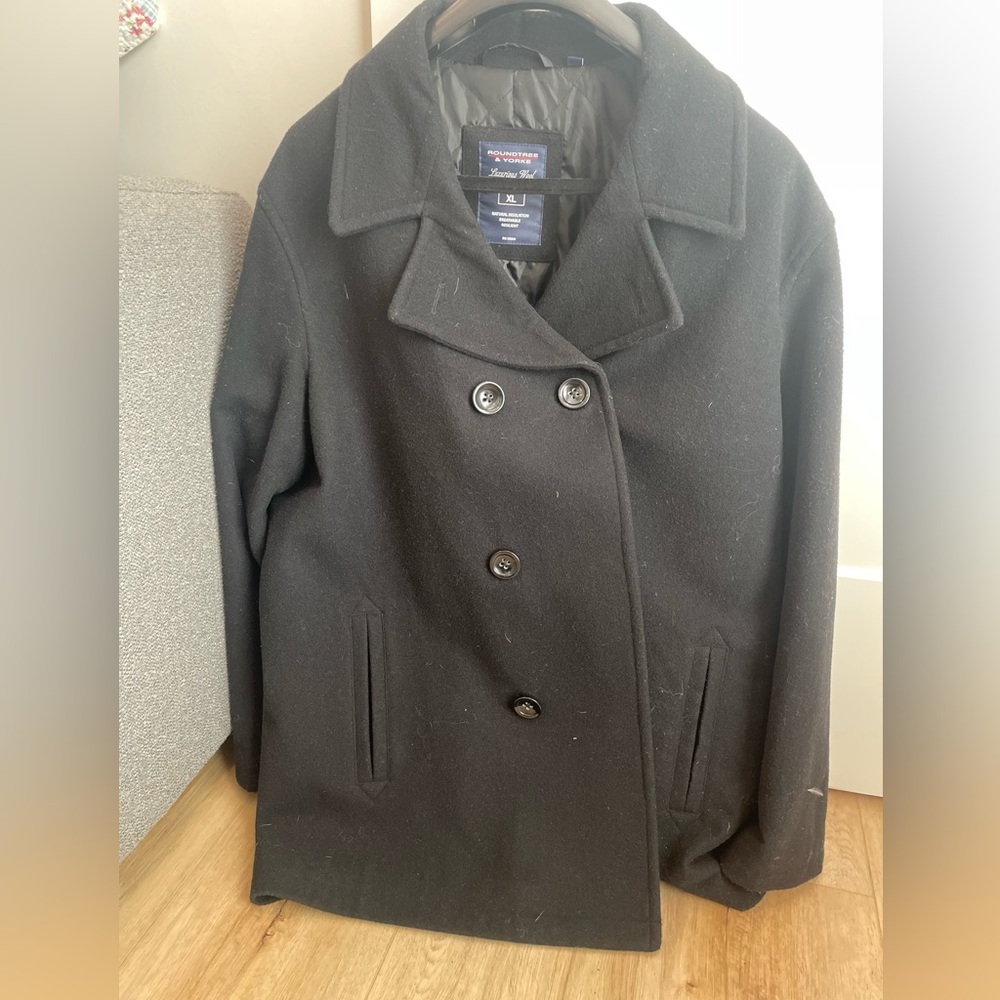 Men’s Wool Peacoat 2XL